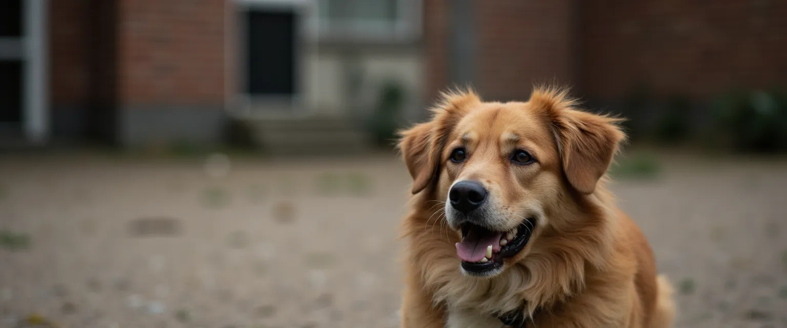 Een hond of kat die aan één pootje likt terwijl de eigenaar de teen voorzichtig controleert