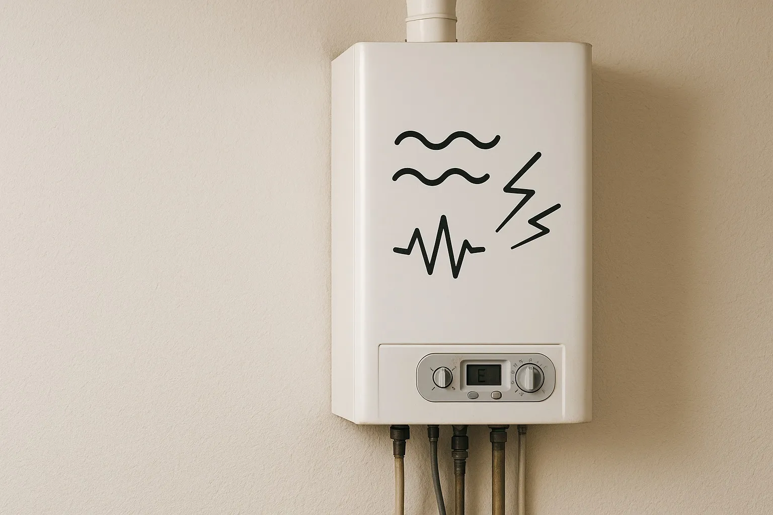 Cv-ketel die vreemde geluiden maakt door technisch probleem